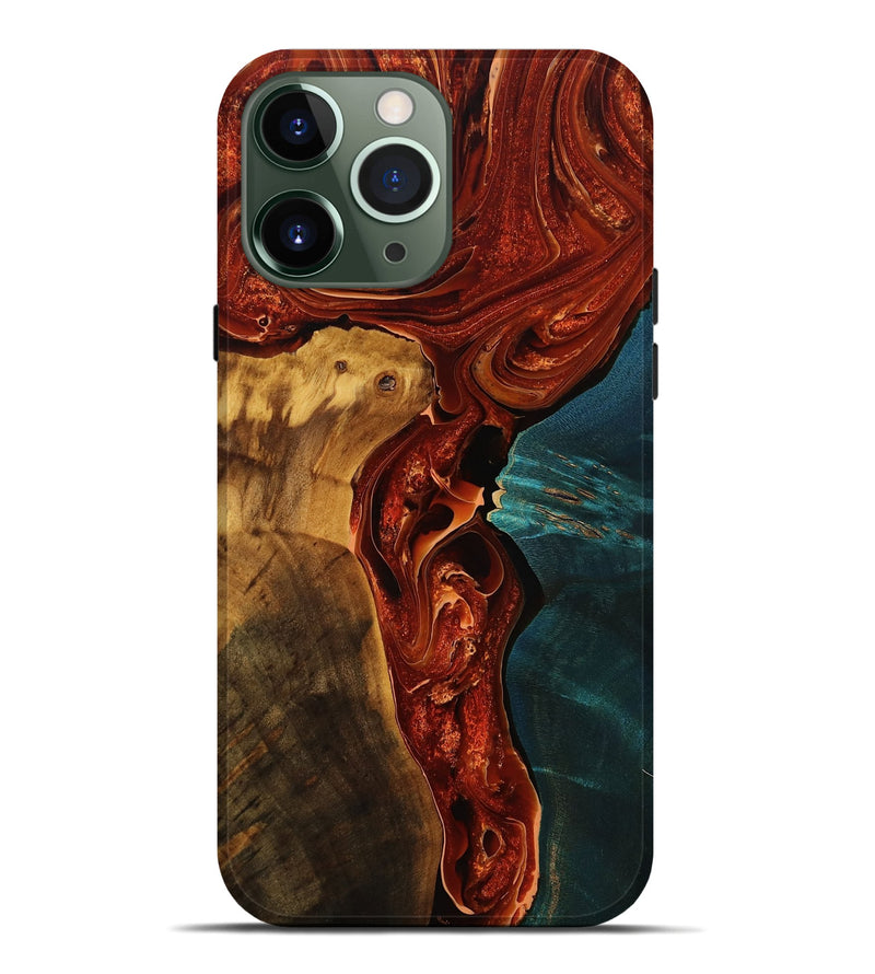 iPhone 13 Pro Max Wood Live Edge Phone Case - Wilburn (Red, 776758)