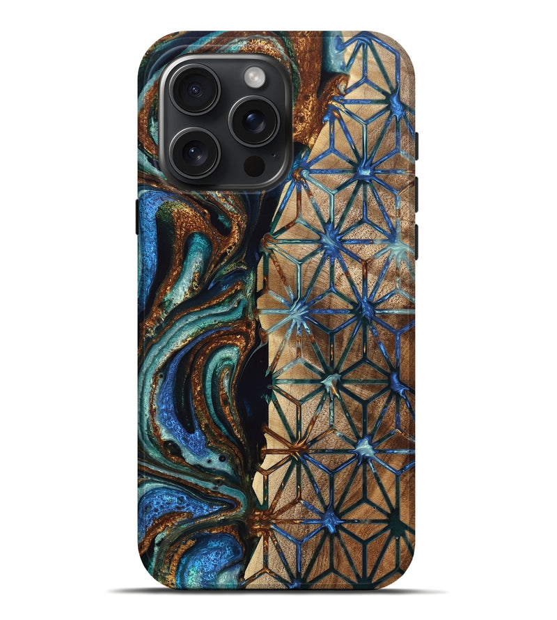 iPhone 16 Pro Max Wood Live Edge Phone Case - Candis (Pattern, 776866)