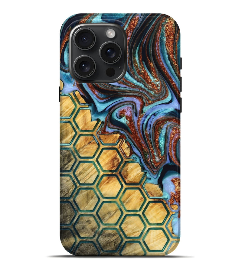 iPhone 16 Pro Max Wood Live Edge Phone Case - Ezra (Pattern, 776877)