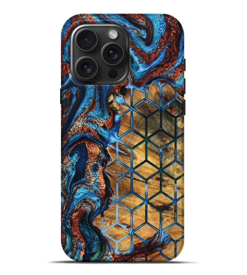iPhone 16 Pro Max Wood Live Edge Phone Case - Shania (Pattern, 776879)