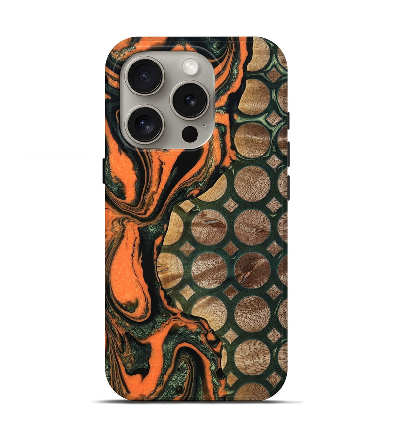 iPhone 16 Pro Wood Live Edge Phone Case - Cyril (Pattern, 776904)