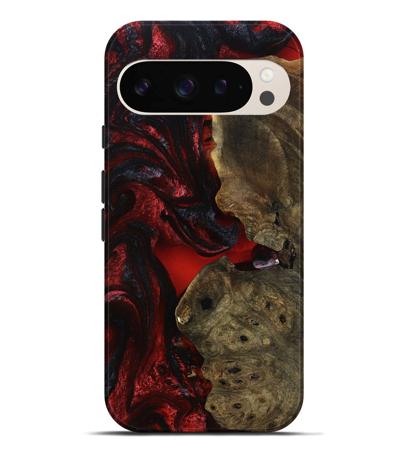Pixel 9 Pro XL Wood Live Edge Phone Case - Alethea (Red, 776930)