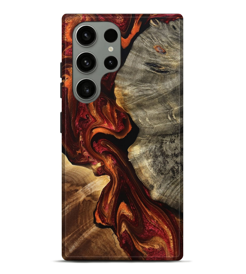 Galaxy S23 Ultra Wood Live Edge Phone Case - Albert (Red, 776932)