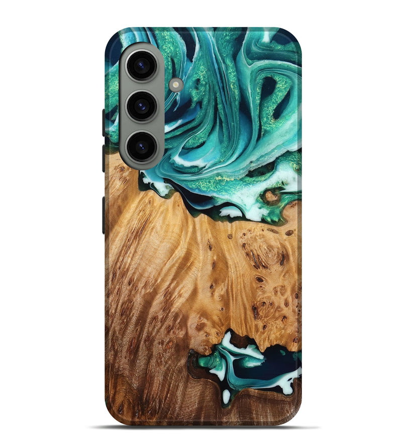 Galaxy S24 Plus Wood Live Edge Phone Case - Nakia (Green, 776939)