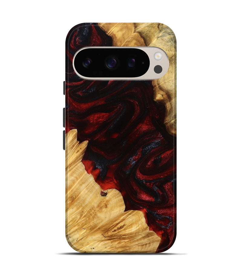 Pixel 10 Pro Wood Live Edge Phone Case - Bill (Red, 776945)