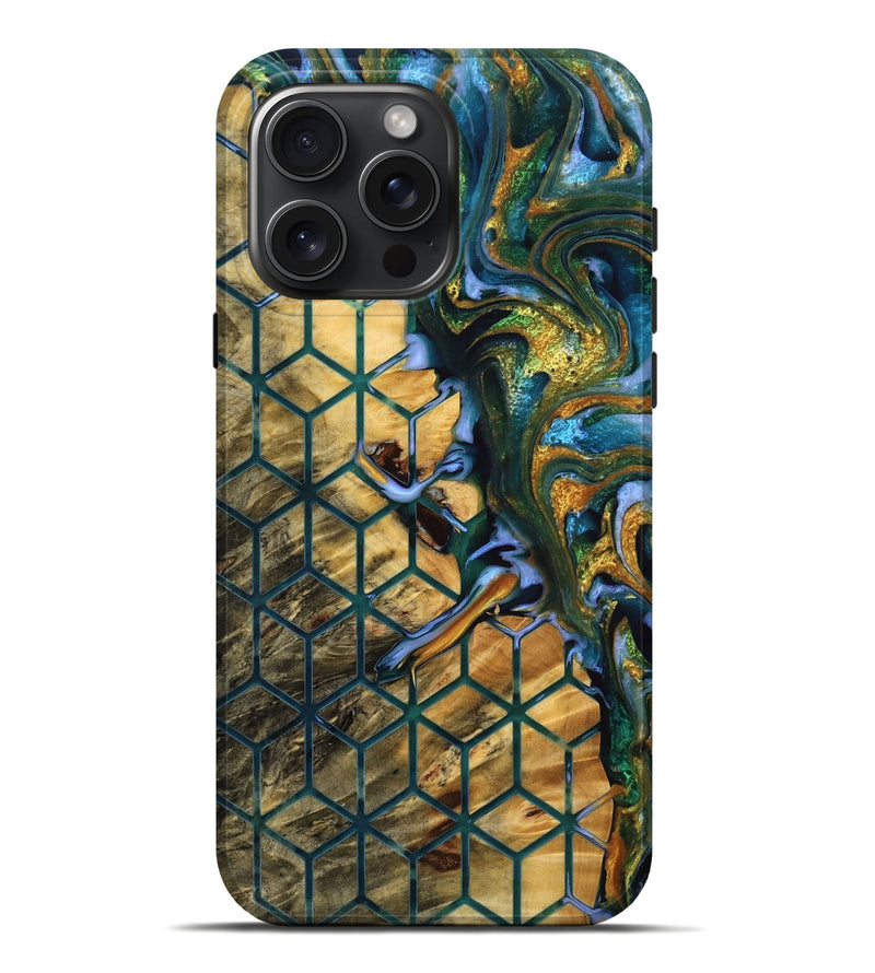 iPhone 16 Pro Max Wood Live Edge Phone Case - Dash (Pattern, 776948)