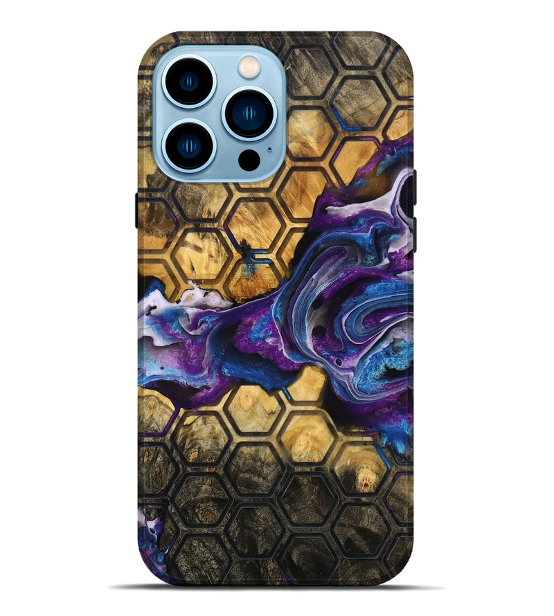 iPhone 14 Pro Max Wood Live Edge Phone Case - Emberly (Pattern, 776950)