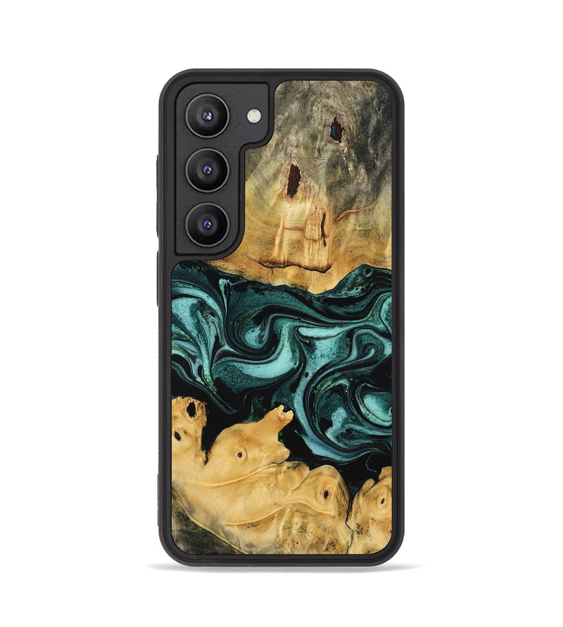 Galaxy S23 Wood Phone Case - Alia (Green, 777190)