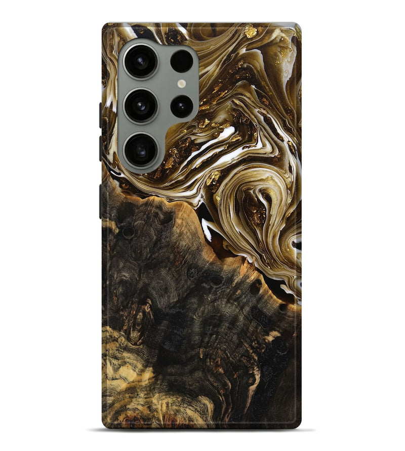Galaxy S24 Ultra Wood Live Edge Phone Case - Mylo (Black & White, 777300)