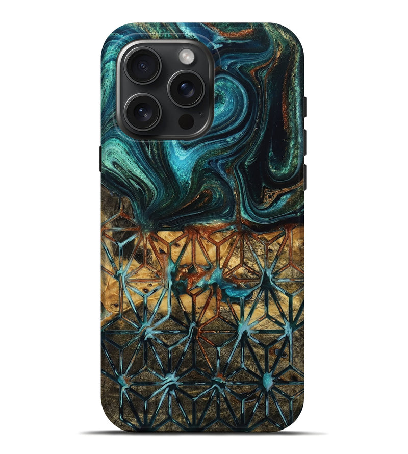 iPhone 16 Pro Max Wood Live Edge Phone Case - Tyrone (Pattern, 777301)