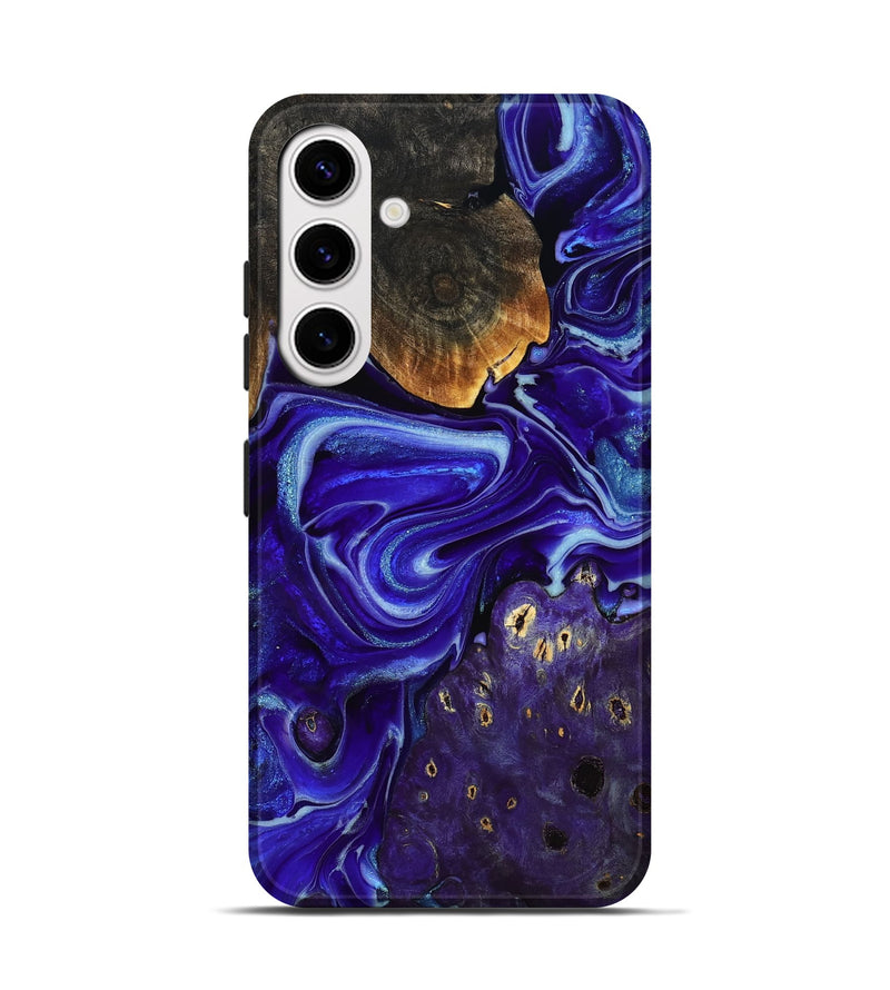 Galaxy S25 Wood Live Edge Phone Case - Nick (Purple, 777302)