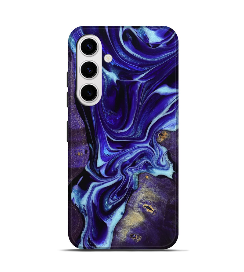 Galaxy S25 Wood Live Edge Phone Case - Hollie (Purple, 777305)