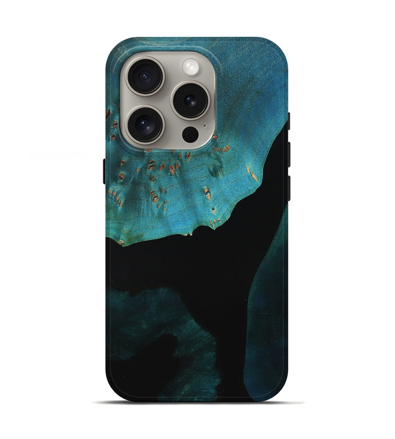 iPhone 16 Pro Wood Live Edge Phone Case - Virgil (Wood Burl, 777320)