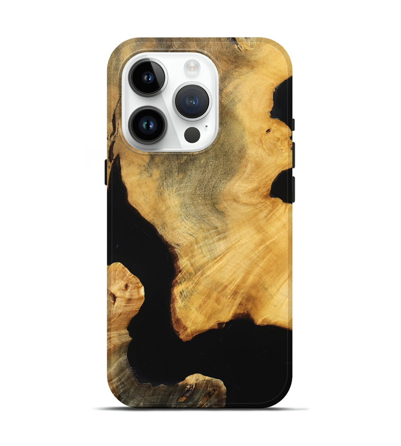 iPhone 15 Pro Wood Live Edge Phone Case - Khai (Wood Burl, 777321)