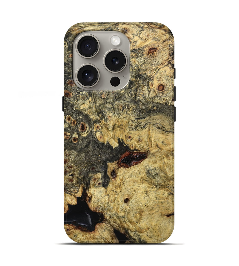 iPhone 16 Pro Wood Live Edge Phone Case - Stewart (Wood Burl, 777326)