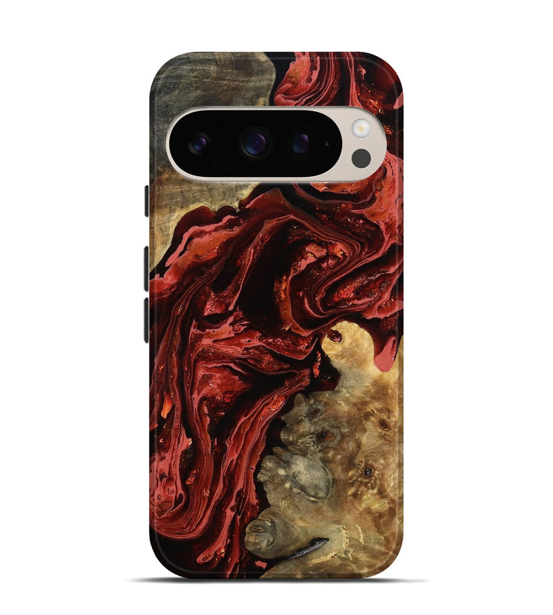 Pixel 10 Pro Wood Live Edge Phone Case - Yisroel (Red, 777338)