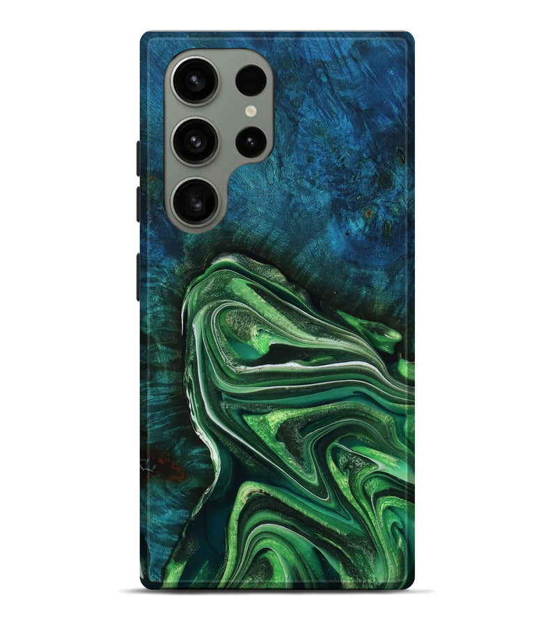 Galaxy S23 Ultra Wood Live Edge Phone Case - Madyson (Green, 777354)