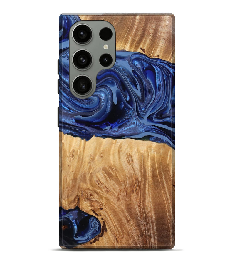 Galaxy S23 Ultra Wood Live Edge Phone Case - Eda (Blue, 777364)