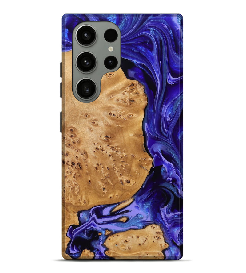 Galaxy S23 Ultra Wood Live Edge Phone Case - Davian (Purple, 777378)