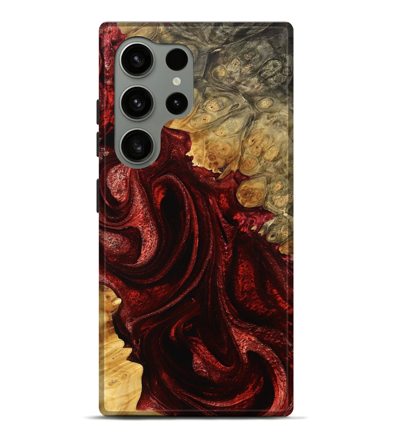 Galaxy S24 Ultra Wood Live Edge Phone Case - Wade (Red, 777385)