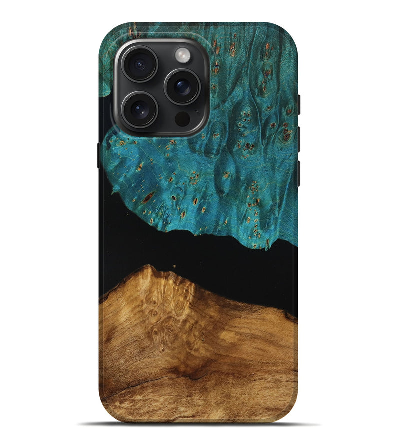 iPhone 16 Pro Max Wood Live Edge Phone Case - Minta (Wood Burl, 777393)