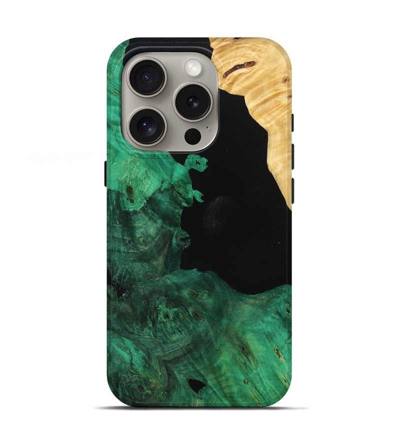 iPhone 16 Pro Wood Live Edge Phone Case - Simon (Wood Burl, 777396)