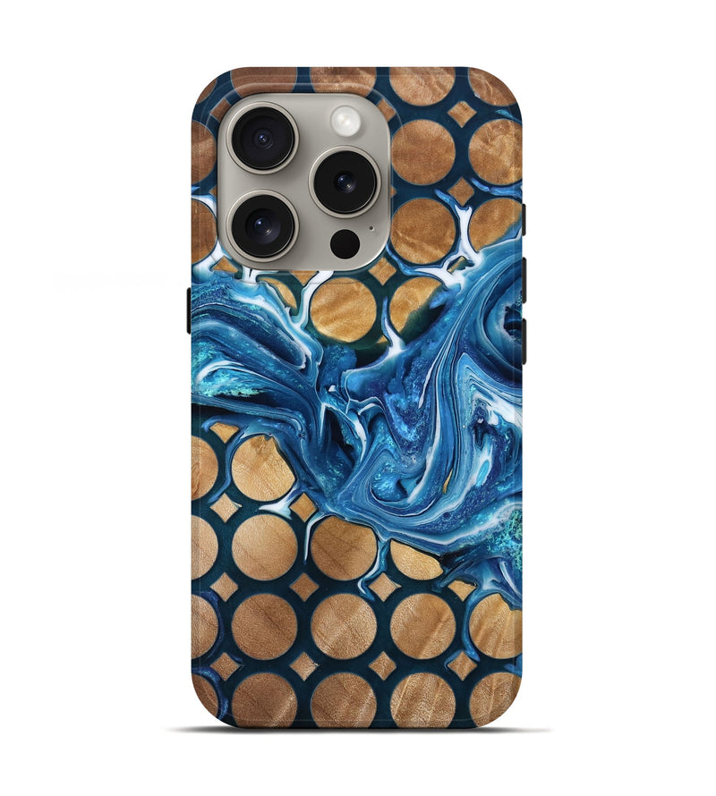 iPhone 16 Pro Wood Live Edge Phone Case - Korbin (Pattern, 777402)