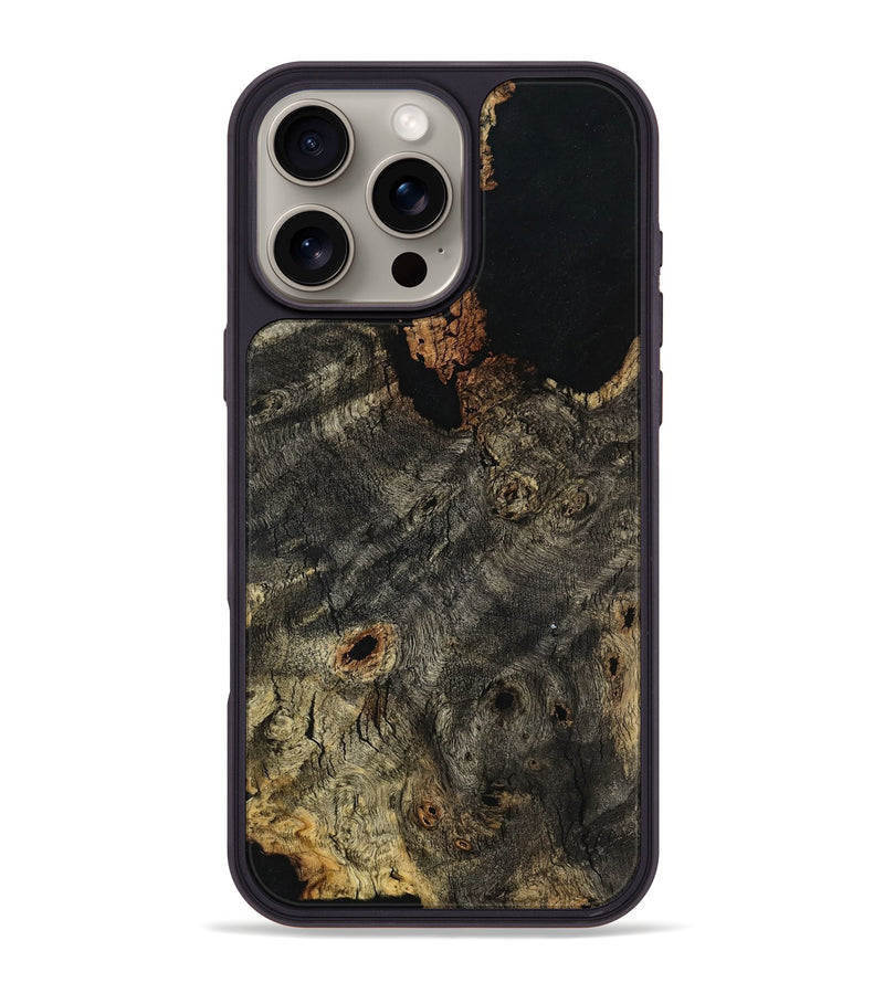 iPhone 16 Pro Max Wood Phone Case - Amias (Wood Burl, 777686)