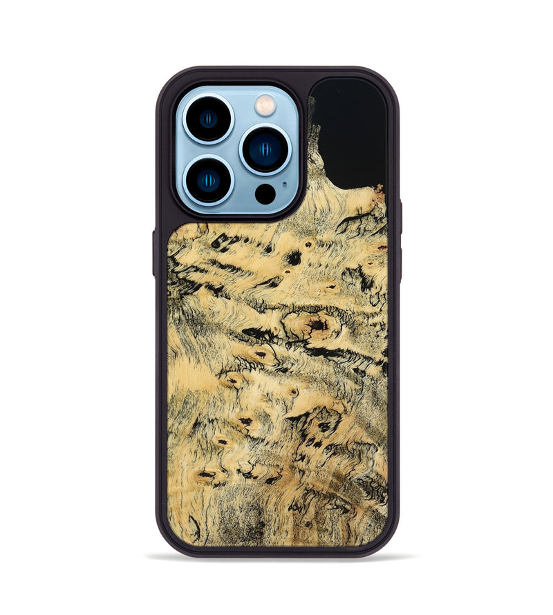 iPhone 14 Pro Wood Phone Case - Kami (Wood Burl, 777744)