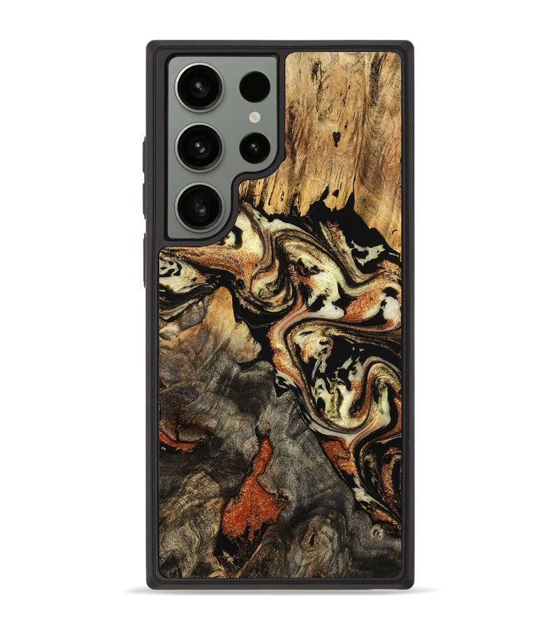 Galaxy S23 Ultra Wood Phone Case - Lourdes (Black & White, 777801)