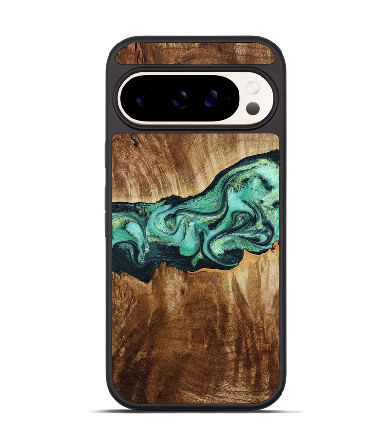 Pixel 9 Wood Phone Case - Barton (Green, 777919)