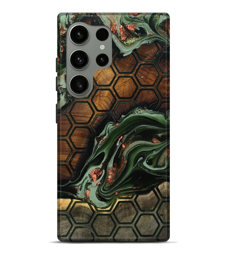 Galaxy S24 Ultra Wood Live Edge Phone Case - Lily (Pattern, 777968)