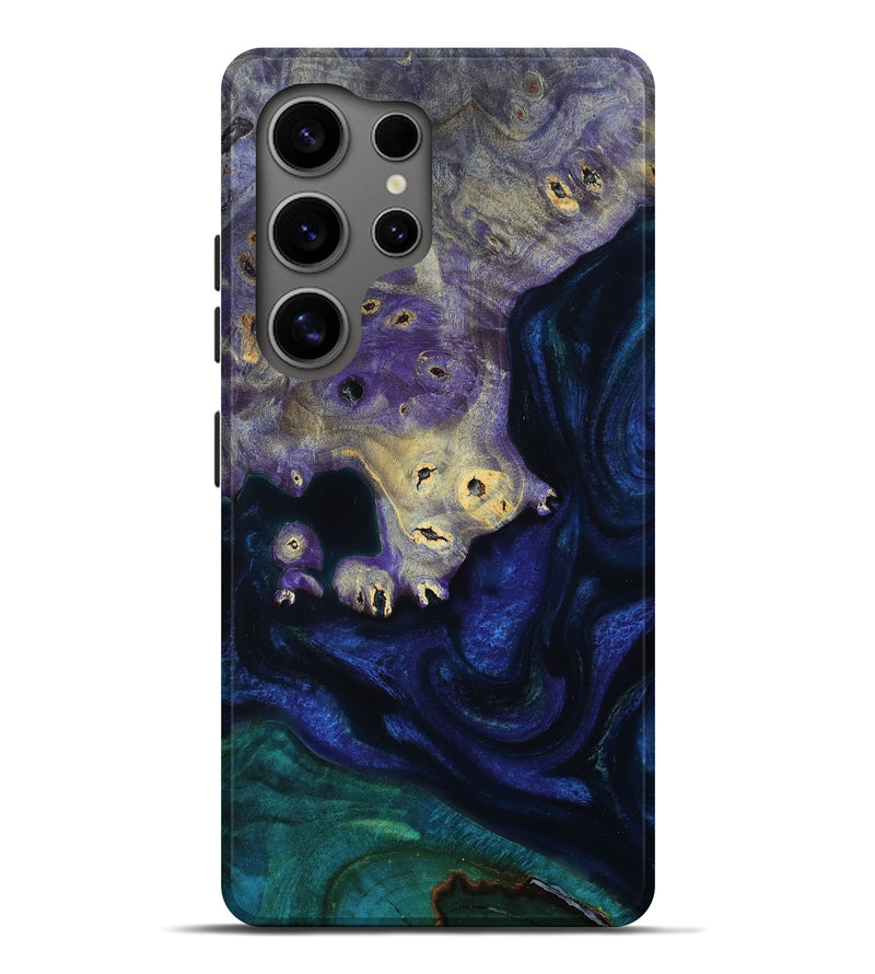 Galaxy S25 Ultra Wood Live Edge Phone Case - Mame (Purple, 777976)