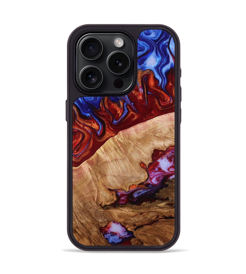 iPhone 15 Pro Wood Phone Case - Arleth (Fire & Ice, 778003)