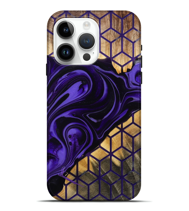 iPhone 15 Pro Max Wood Live Edge Phone Case - Isabela (Pattern, 778084)