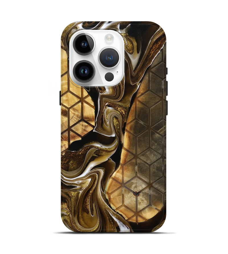 iPhone 15 Pro Wood Live Edge Phone Case - Xena (Pattern, 778085)