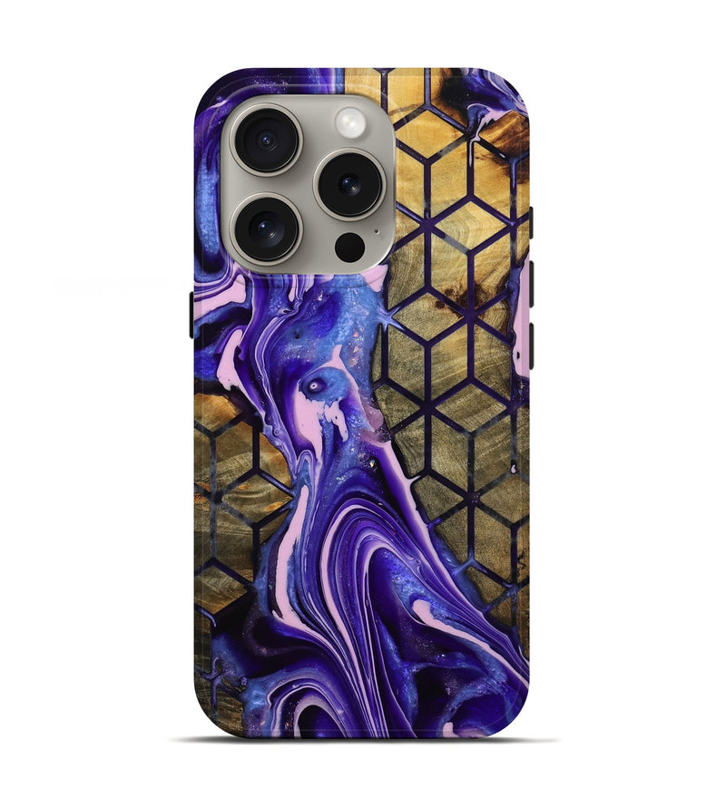 iPhone 16 Pro Wood Live Edge Phone Case - Shanae (Pattern, 778086)