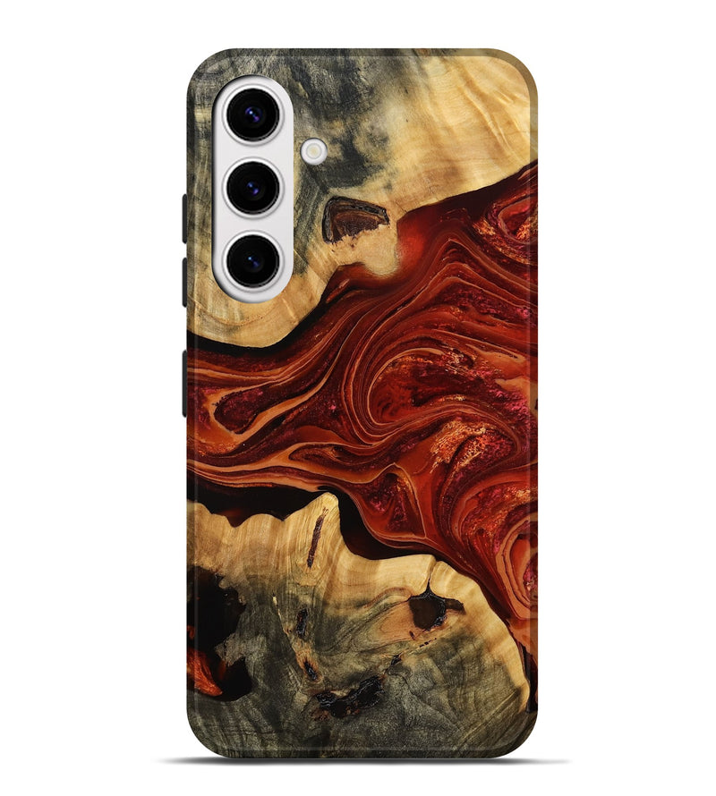 Galaxy S25 Plus Wood Live Edge Phone Case - Susana (Red, 778157)