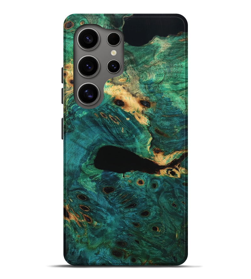Galaxy S25 Ultra Wood Live Edge Phone Case - Art (Green, 778162)