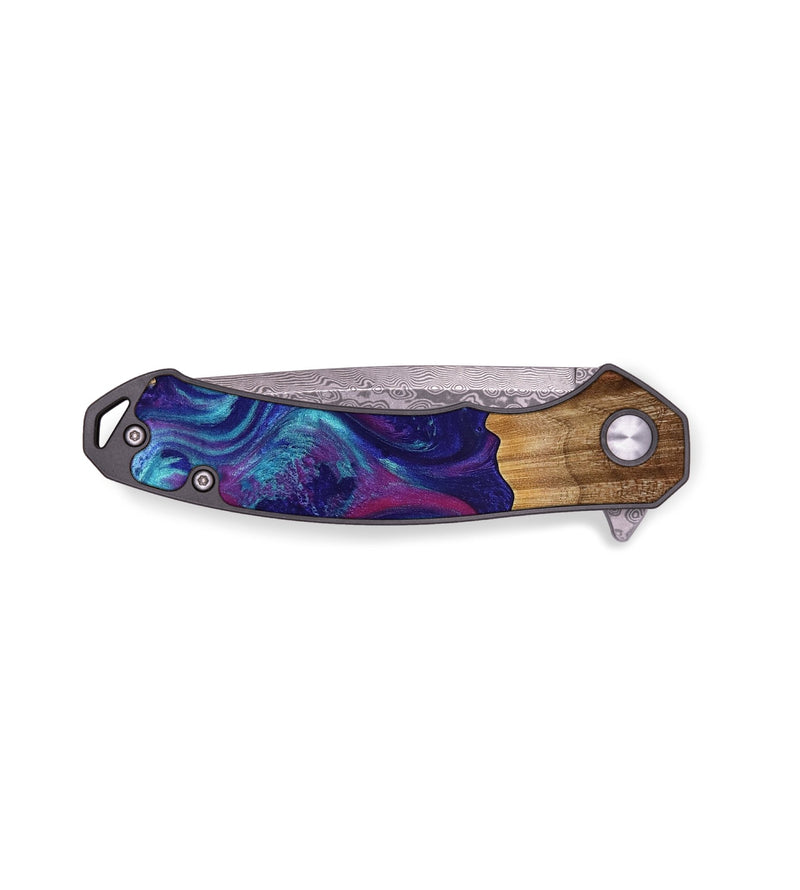 EDC Wood Pocket Knife - Tera (Blue, 778194)