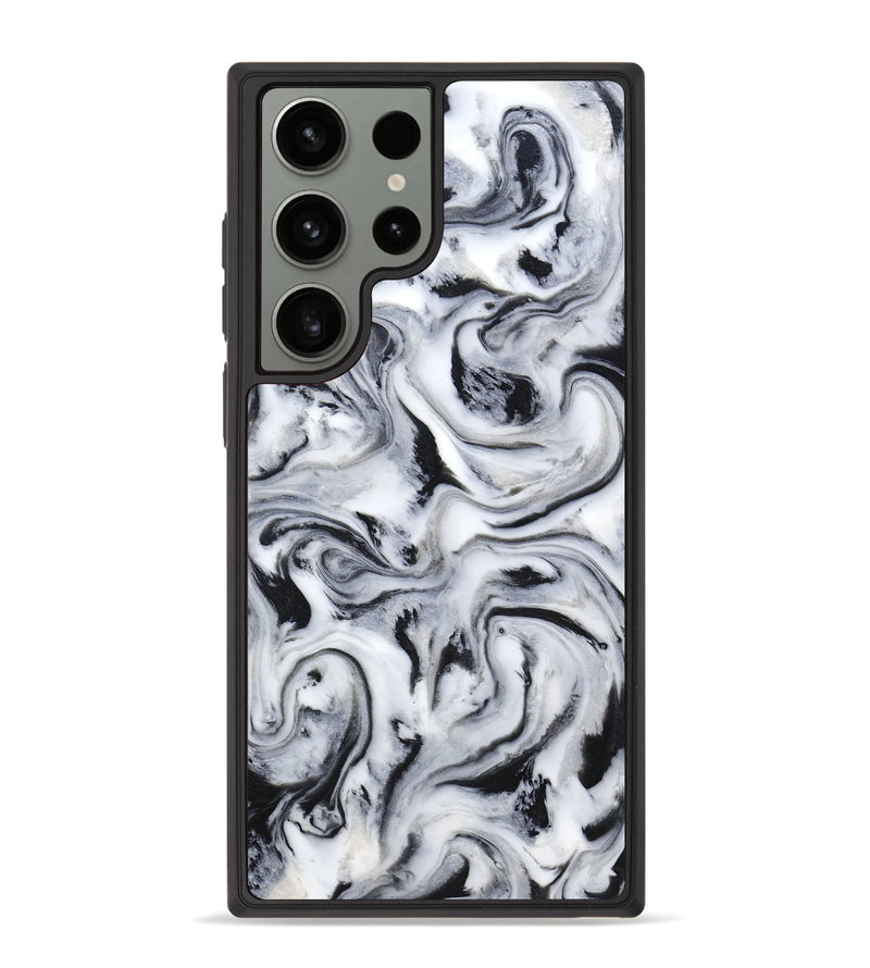 Galaxy S23 Ultra ResinArt Phone Case - Taina (Black & White, 778198)