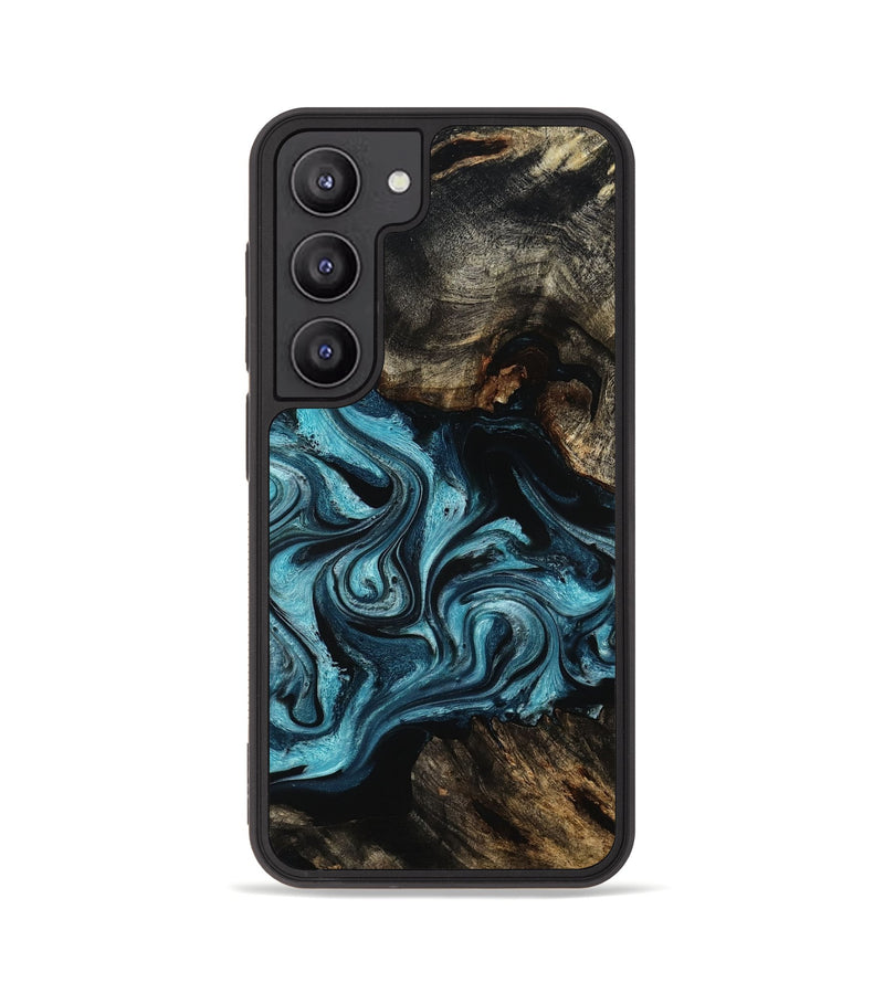 Galaxy S23 Wood Phone Case - Azalea (Blue, 778216)