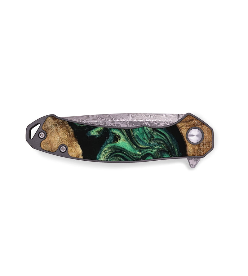 EDC Wood Pocket Knife - Elissa (Green, 778329)