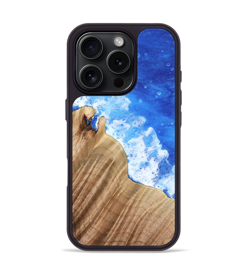 iPhone 16 Pro Wood Phone Case - Geo (Coastal, 778385)
