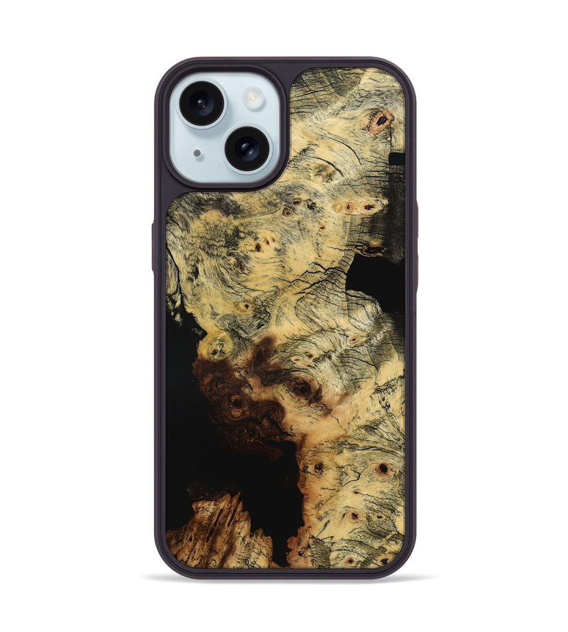 iPhone 15 Wood Phone Case - Kizzy (Wood Burl, 778397)