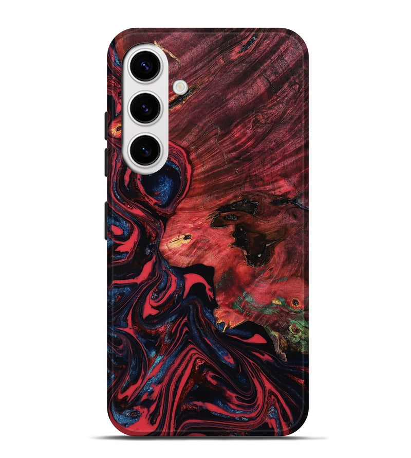 Galaxy S25 Plus Wood Live Edge Phone Case - Treva (Red, 778523)
