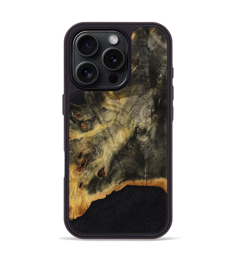 iPhone 16 Pro Wood Phone Case - Chaim (Wood Burl, 778702)