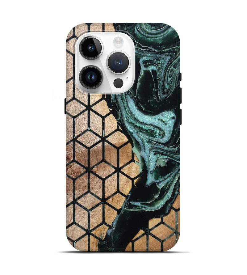 iPhone 15 Pro Wood Live Edge Phone Case - Cade (Pattern, 778742)