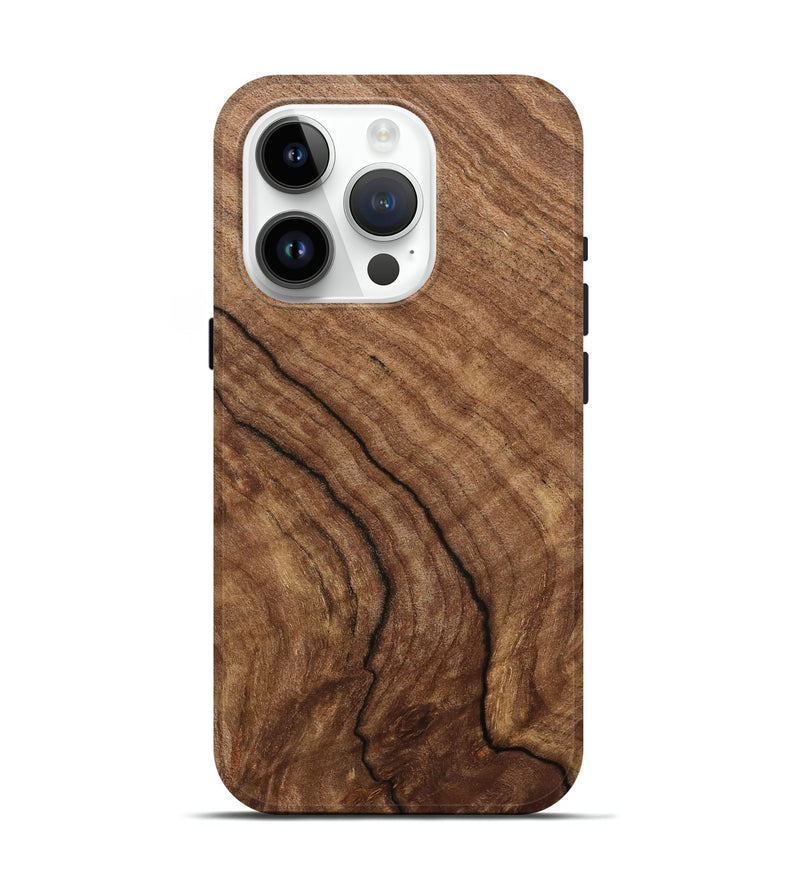 iPhone 15 Pro Wood Live Edge Phone Case - Cary (Wood Burl, 778757)