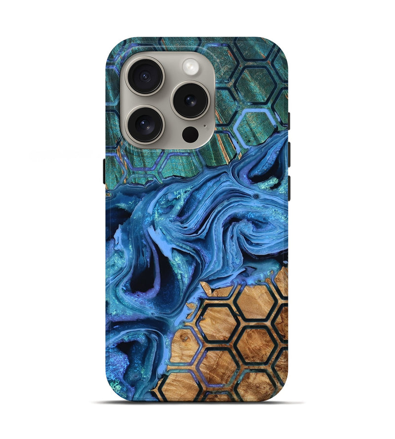 iPhone 16 Pro Wood Live Edge Phone Case - Orpha (Pattern, 778784)